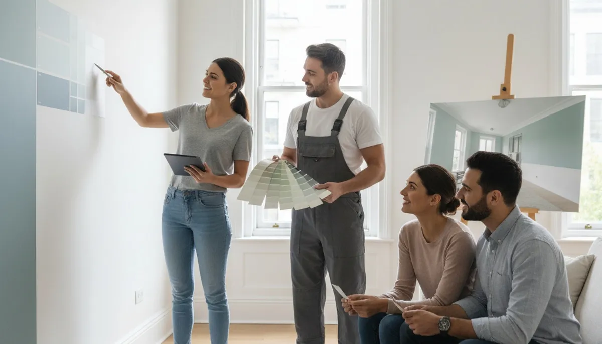 Jacksonville, FL color consultation for painting projects with professional paint swatches and color samples
