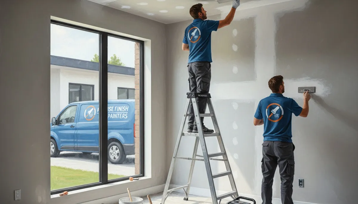 Jacksonville, FL drywall repair by painters fixing cracks and water damage for a smooth, paint-ready wall