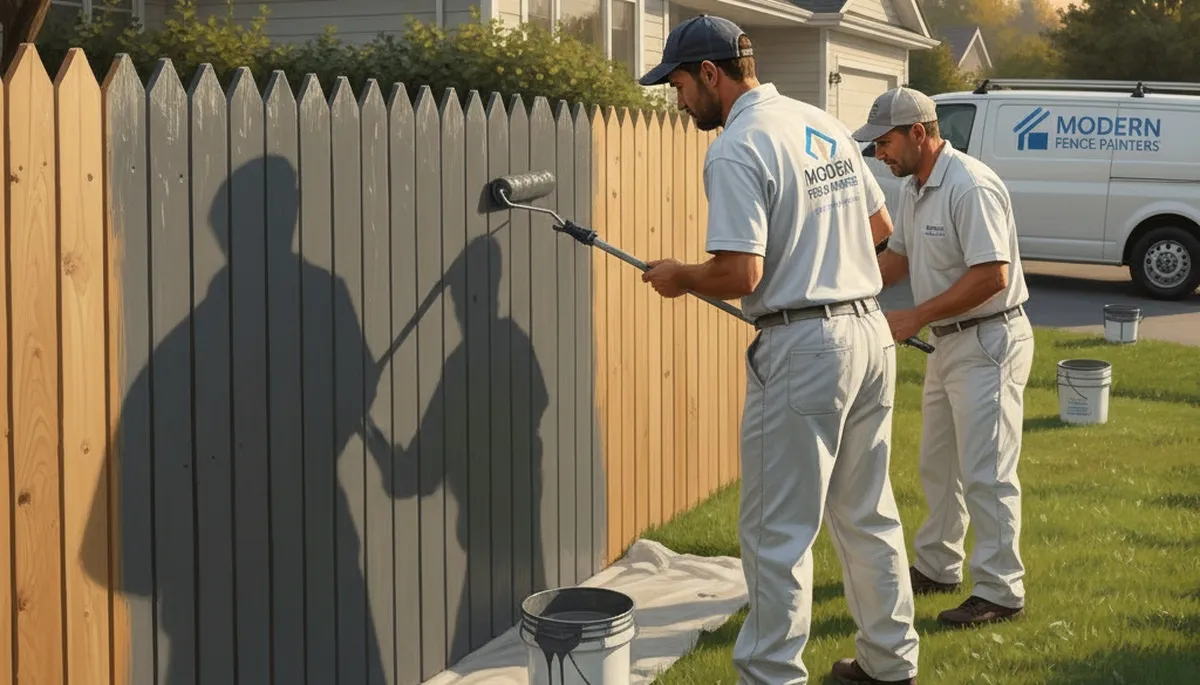 Fence painting in Jacksonville, FL by Jacksonville Paint Pros for wood protection and curb appeal