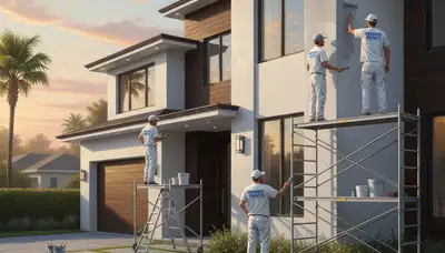 Jacksonville, FL house painting service with durable exterior paint and careful surface prep